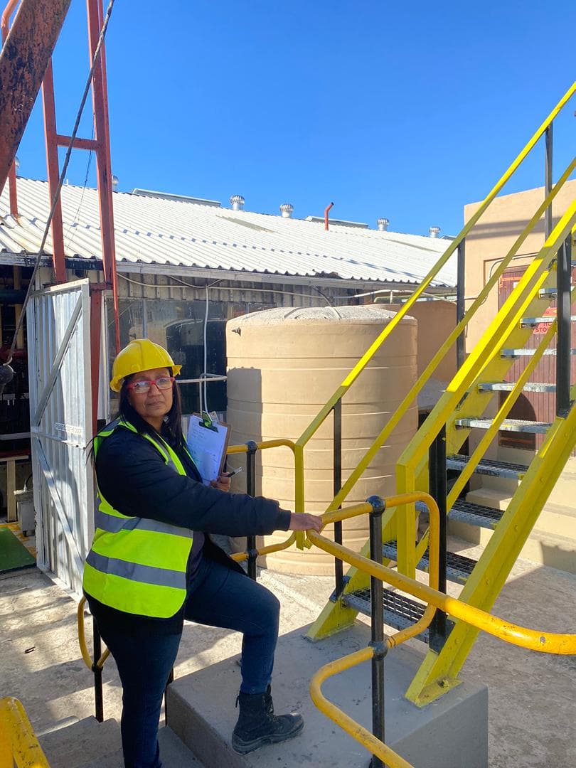 Khoisan team delivering safety training to facility staff